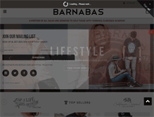 Tablet Screenshot of barnabasclothing.com